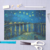 Vincent Van Gogh Starry Night Over the Rhone Seidenpapier (Handwerk)