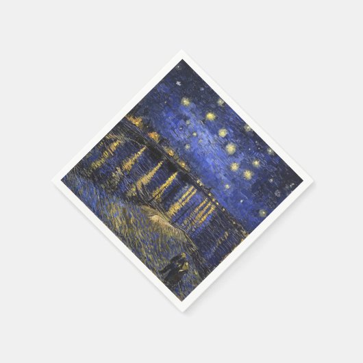Vincent van Gogh Starry Night Over The Rhone Serviette (Ecke)