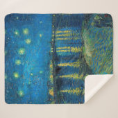 Vincent Van Gogh Starry Night Over the Rhone Sherpadecke (Vorderseite (Horizontal))