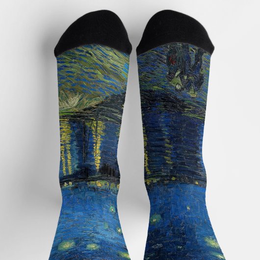 Vincent van Gogh - Starry Night Over the Rhone Socken (Oben)