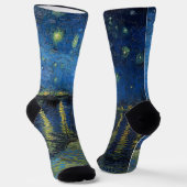 Vincent van Gogh - Starry Night Over the Rhone Socken (Gewinkelt)
