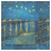 Vincent Van Gogh Starry Night Over the Rhone Stoff (Nahaufnahme)