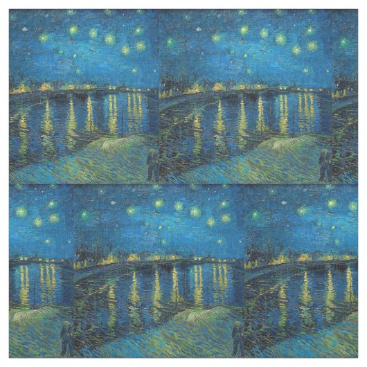 Vincent Van Gogh Starry Night Over the Rhone Stoff (Muster)