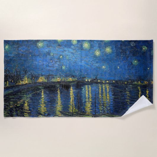 Vincent van Gogh - Starry Night Over the Rhone Strandtuch (Vorderseite)
