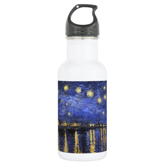 Vincent van Gogh Starry Night Over The Rhone Trinkflasche (Vorderseite)