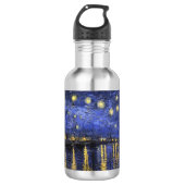 Vincent van Gogh Starry Night Over The Rhone Trinkflasche (Vorderseite)