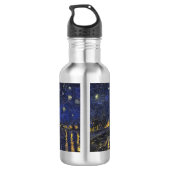 Vincent van Gogh Starry Night Over The Rhone Trinkflasche (Rückseite)