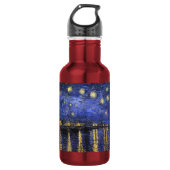 Vincent van Gogh Starry Night Over The Rhone Trinkflasche (Vorderseite)