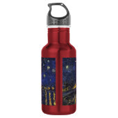 Vincent van Gogh Starry Night Over The Rhone Trinkflasche (Rückseite)