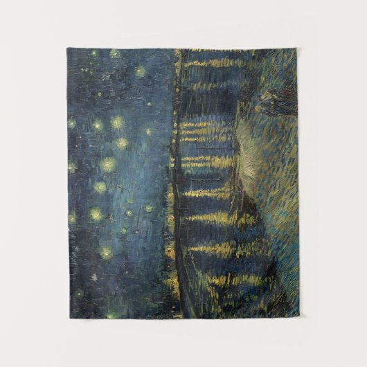 Vincent van Gogh | Starry Night Over the Rhone Wandteppich (Vorderseite)