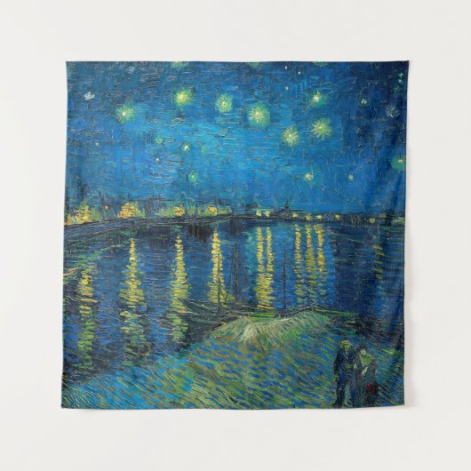 Vincent Van Gogh Starry Night Over the Rhone Wandteppich (Vorderseite)