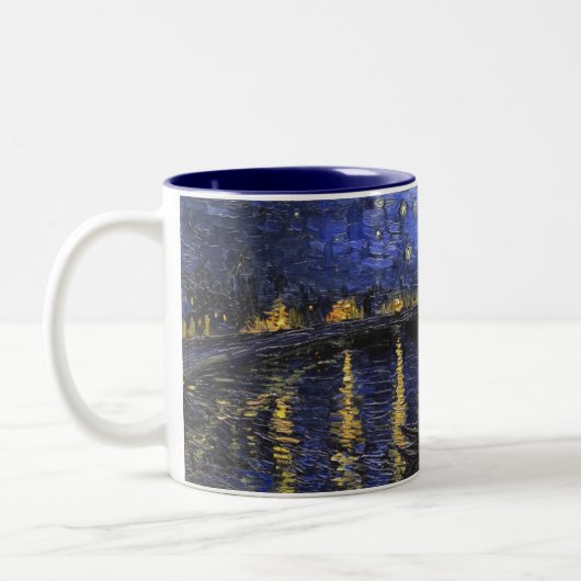 Vincent van Gogh Starry Night Over The Rhone Zweifarbige Tasse (Links)