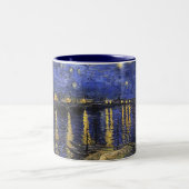 Vincent van Gogh Starry Night Over The Rhone Zweifarbige Tasse (Mittel)