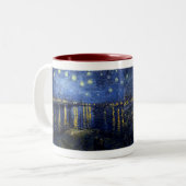 Vincent Van Gogh , Starry Night Over the Rhone Zweifarbige Tasse (Vorderseite Links)