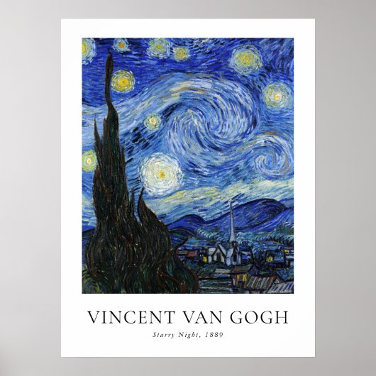 Vincent Van Gogh Starry Night Poster (Vorne)
