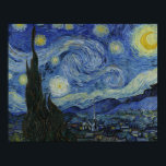 Vincent van Gogh - Starry Night Poster<br><div class="desc">Vincent van Gogh - Starry Night - 1889 - Ölmalerei</div>