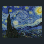 Vincent van Gogh - Starry Night Poster<br><div class="desc">Vincent van Gogh - Starry Night - 1889 - Ölmalerei</div>