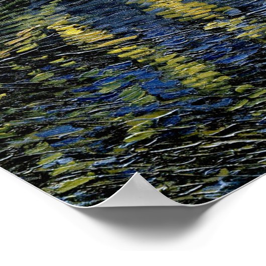 Vincent van Gogh - Starry Night Poster (Ecke)