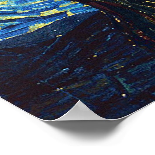 Vincent Van Gogh - Starry Night Poster (Ecke)