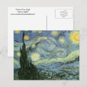 Vincent Van Gogh - Starry Night Postkarte (Vorne/Hinten)
