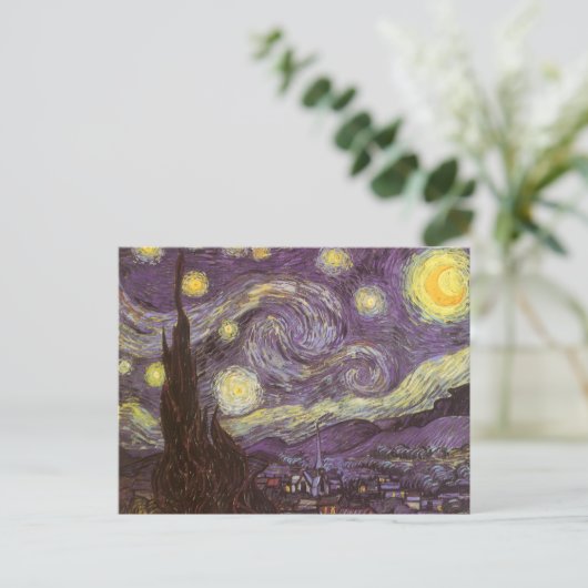 Vincent van Gogh - Starry Night Postkarte (Stehend Vorderseite)