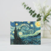Vincent Van Gogh Starry Night Postkarte (Stehend Vorderseite)