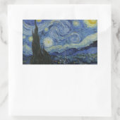 Vincent van Gogh - Starry Night Rechteckiger Aufkleber (Tasche)