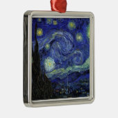 Vincent van Gogh, Starry Night Silbernes Ornament (Rechts)