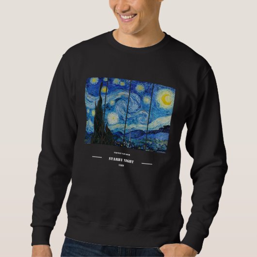 Vincent Van Gogh Starry Night Sweatshirt  (Vorderseite)