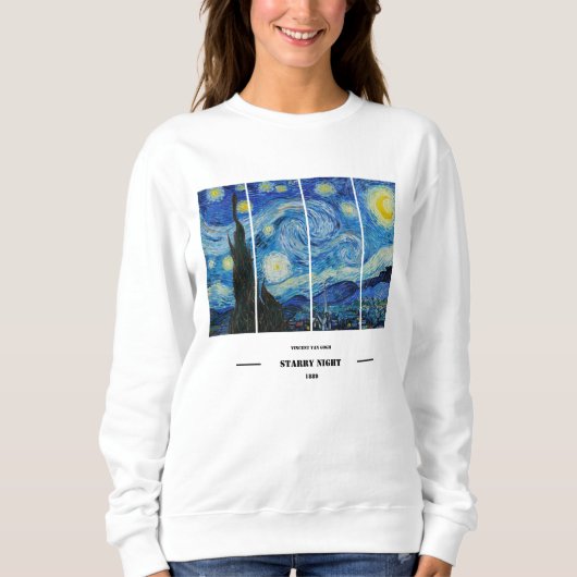 Vincent Van Gogh Starry Night Sweatshirt  (Vorderseite)
