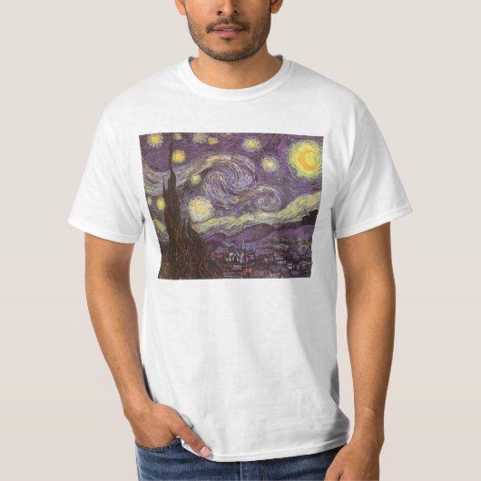 Vincent van Gogh - Starry Night T-Shirt (Vorderseite)