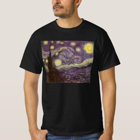 Vincent van Gogh - Starry Night T-Shirt (Vorderseite)
