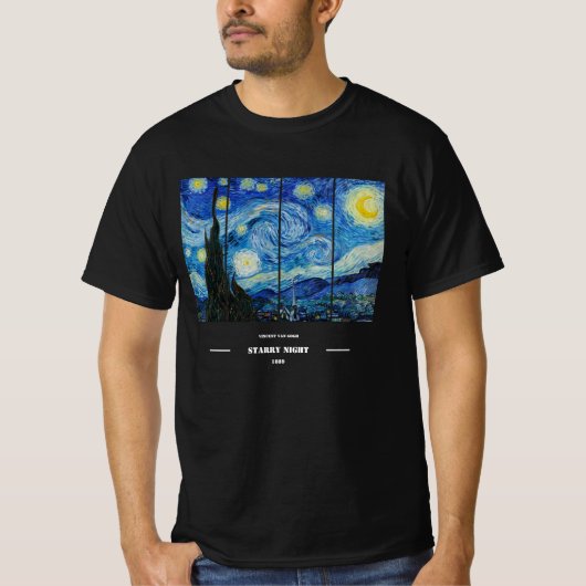 Vincent Van Gogh Starry Night T-Shirt (Vorderseite)