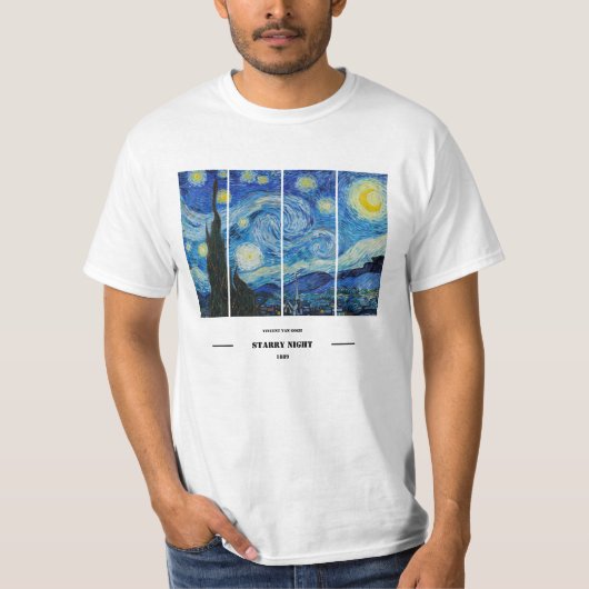 Vincent Van Gogh Starry Night T-Shirt (Vorderseite)