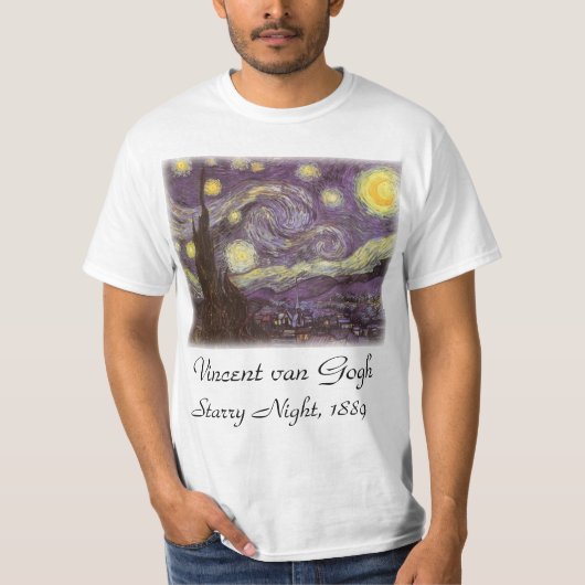 Vincent van Gogh - Starry Night T-Shirt (Vorderseite)