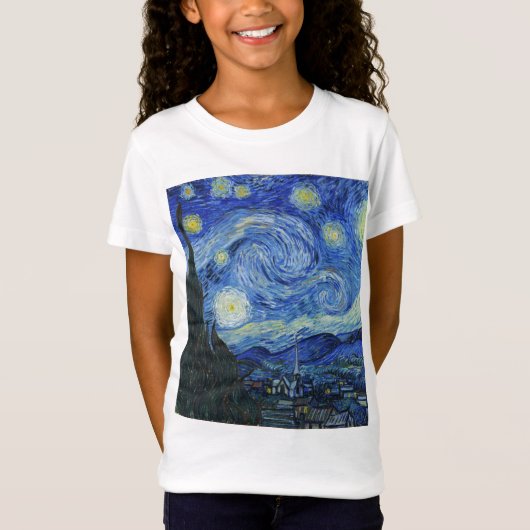 Vincent Van Gogh - Starry Night T-Shirt (Vorderseite)