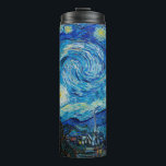 Vincent van Gogh, Starry Night Thermosbecher<br><div class="desc">Starry Night,  berühmtes Gemälde von Vincent van Gogh</div>