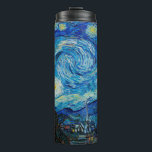 Vincent van Gogh, Starry Night Thermosbecher<br><div class="desc">Starry Night,  berühmtes Gemälde von Vincent van Gogh</div>