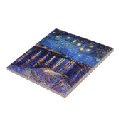 Vincent Van Gogh - Starry Night über der Rhone Fliese (Seite)