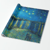 Vincent Van Gogh Starry Night über der Rhone Geschenkpapier (Ungerollt)