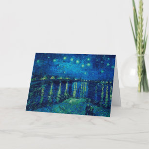 Vincent Van Gogh - Starry Night über der Rhone Karte