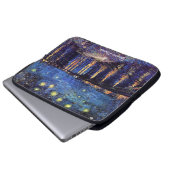 Vincent van Gogh, Starry Night über der Rhone Laptopschutzhülle (Vorne Knopf)