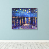 Vincent Van Gogh - Starry Night über der Rhone Leinwanddruck (Insitu (Holzboden))