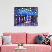 Vincent Van Gogh - Starry Night über der Rhone Leinwanddruck (Insitu (Wohnzimmer))