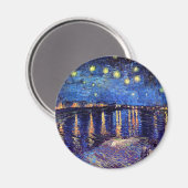 Vincent Van Gogh - Starry Night über der Rhone Magnet (Vorderseite/Rückseite)