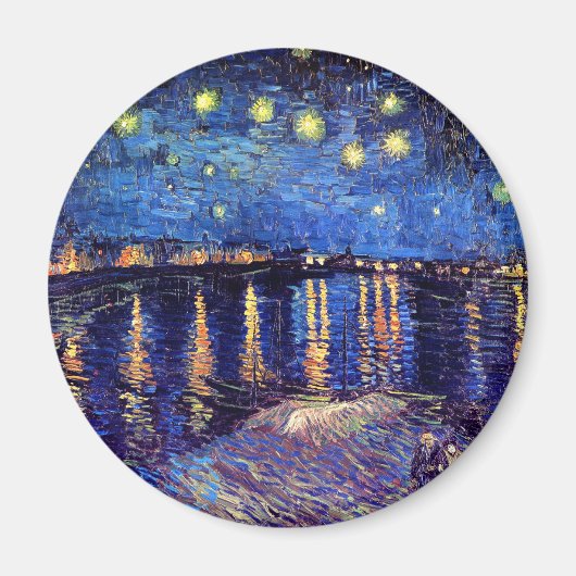 Vincent Van Gogh - Starry Night über der Rhone Magnet (Vorne)