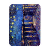 Vincent Van Gogh - Starry Night über der Rhone Magnet (Vertikal)