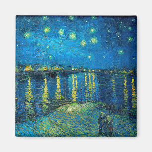 Vincent Van Gogh Starry Night über der Rhone Magnet