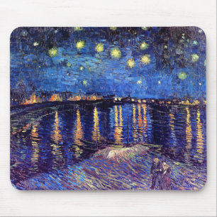 Vincent Van Gogh - Starry Night über der Rhone Mousepad