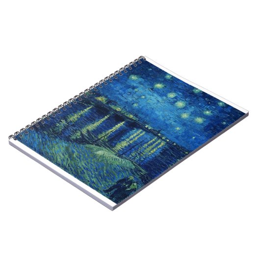 Vincent Van Gogh - Starry Night über der Rhone Notizblock (Linke Seite)